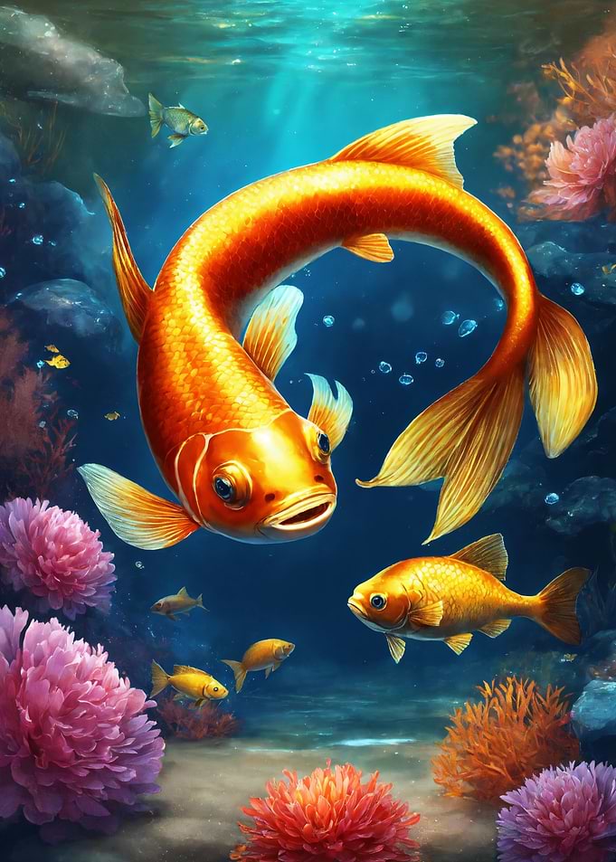 Underwater Goldfish Paradise