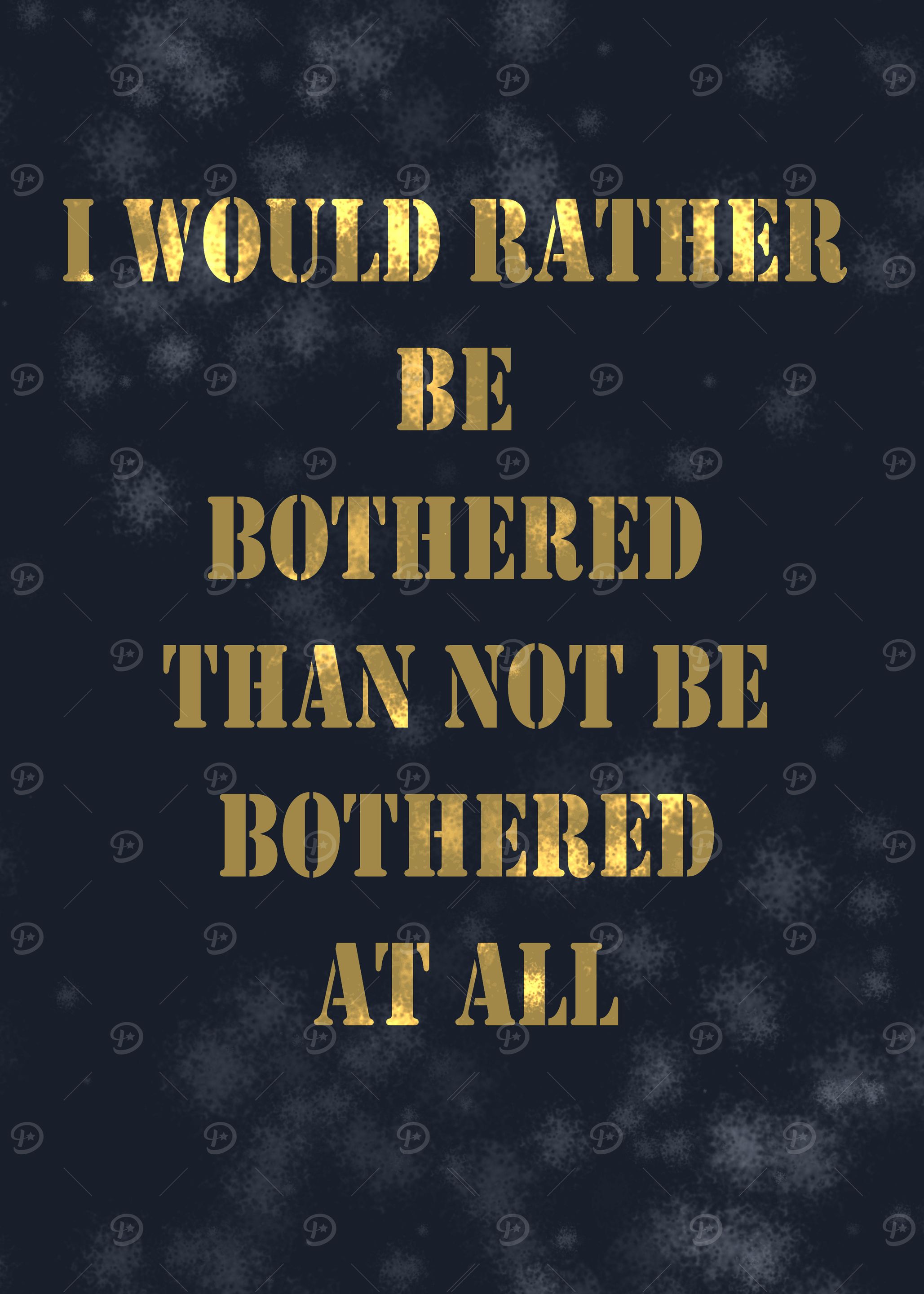 Bother Me Quote Art