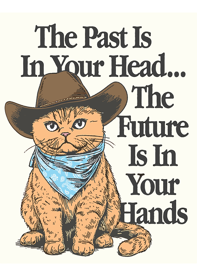 Cowboy Cat Inspirational Quote