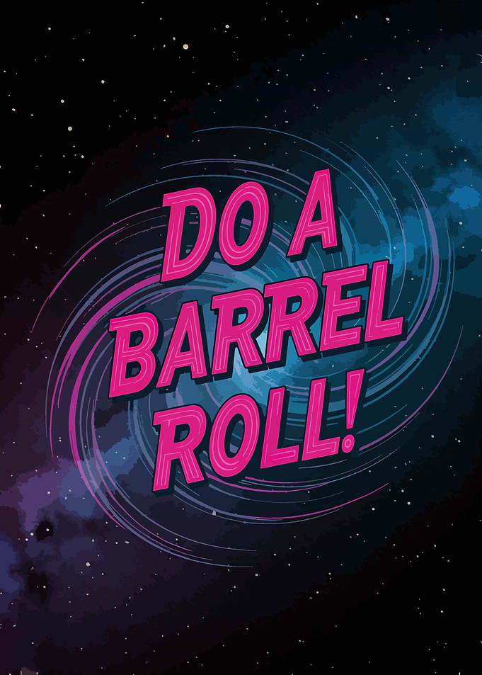 Do a Barrel Roll! Space Art
