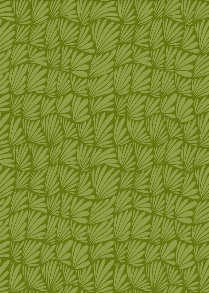 Green Floral Pattern