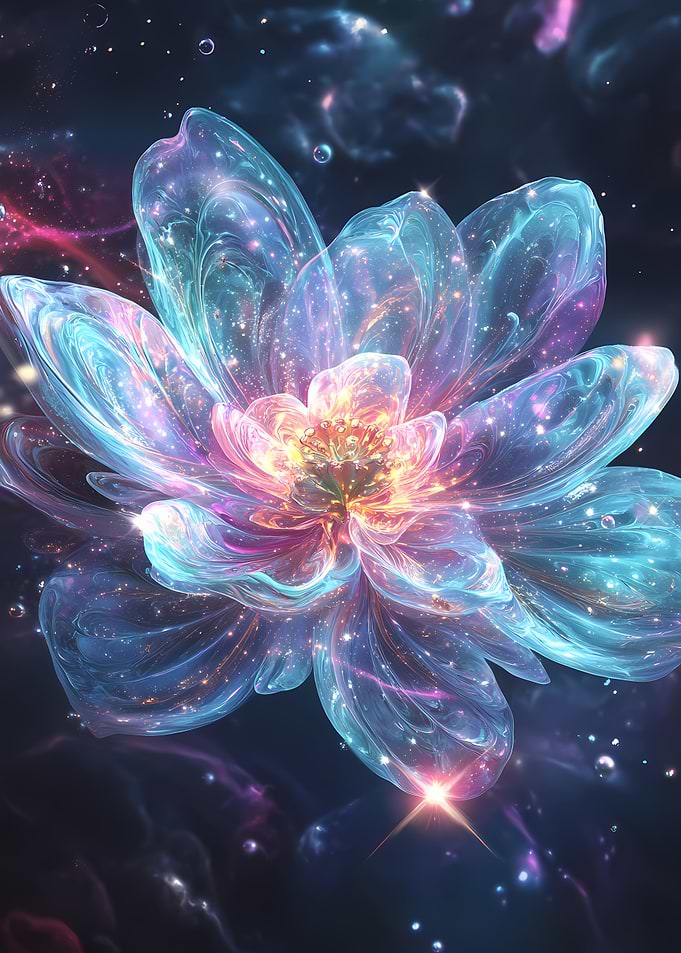 Cosmic Lotus Flower