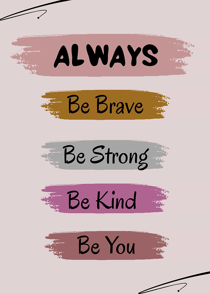 Inspirational Quote Art with Brush Strokes