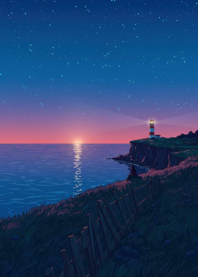 Lighthouse at Dusk