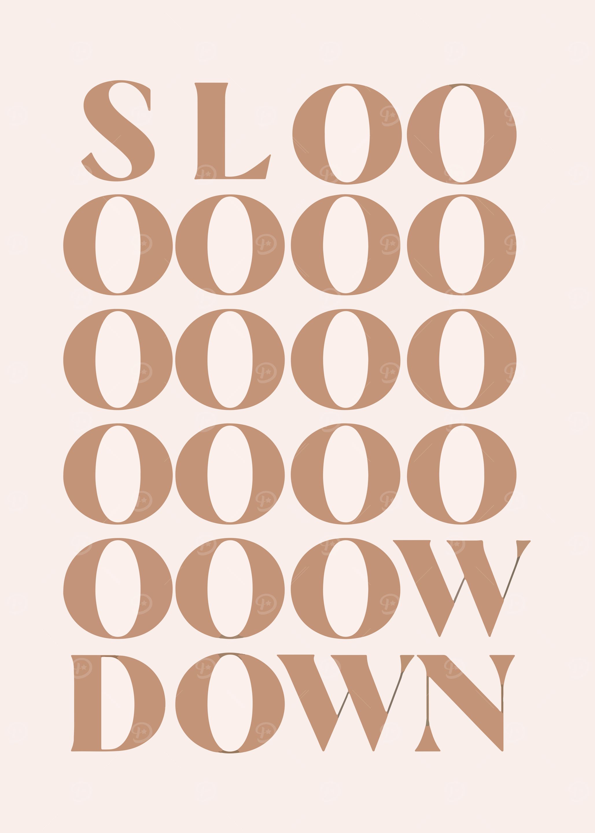 Slow Down Text Art