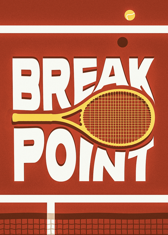 Break Point Tennis Graphic