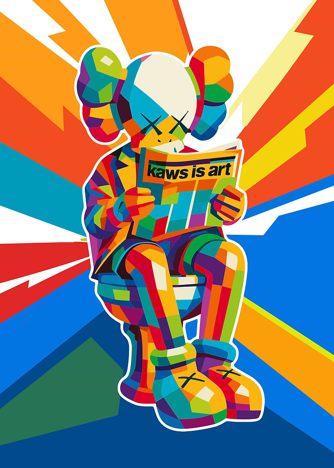 KAWS is Art Colorful Pop Art