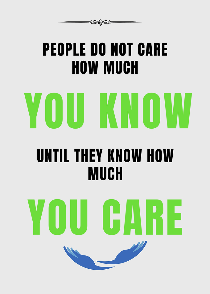 Inspirational Quote: Caring Matters Most