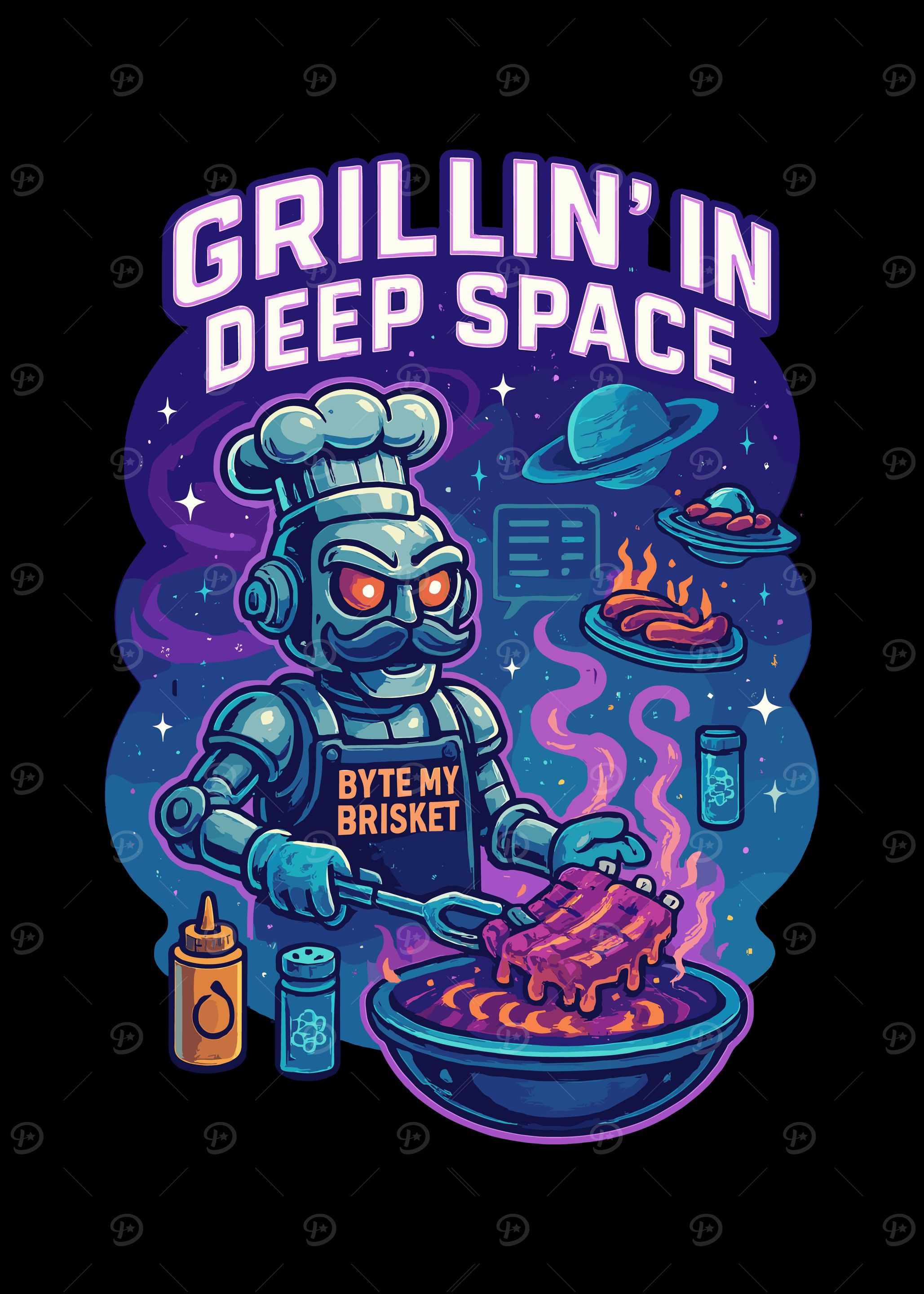 Grillin' in Deep Space Robot Chef