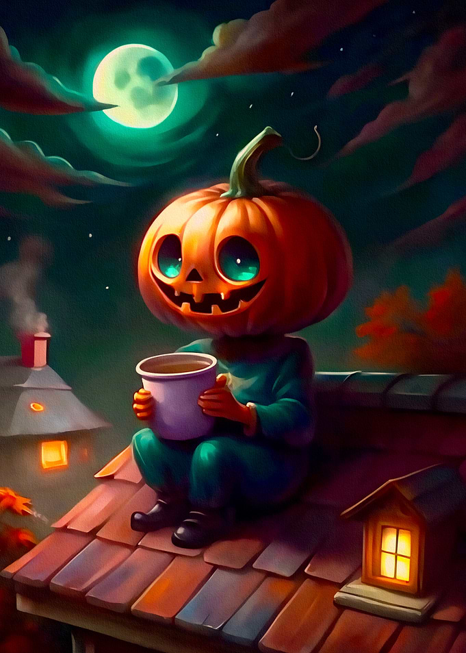Halloween Pumpkin Tea Ritual Under the Moon