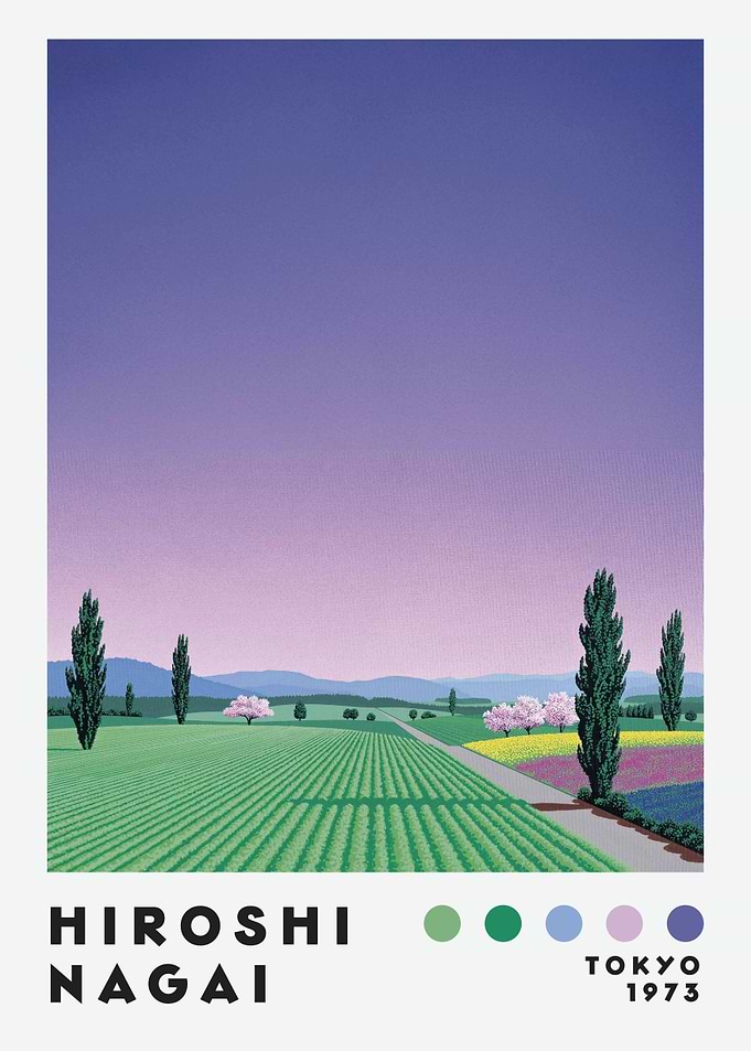 Hiroshi Nagai Tokyo 1973 Landscape Art