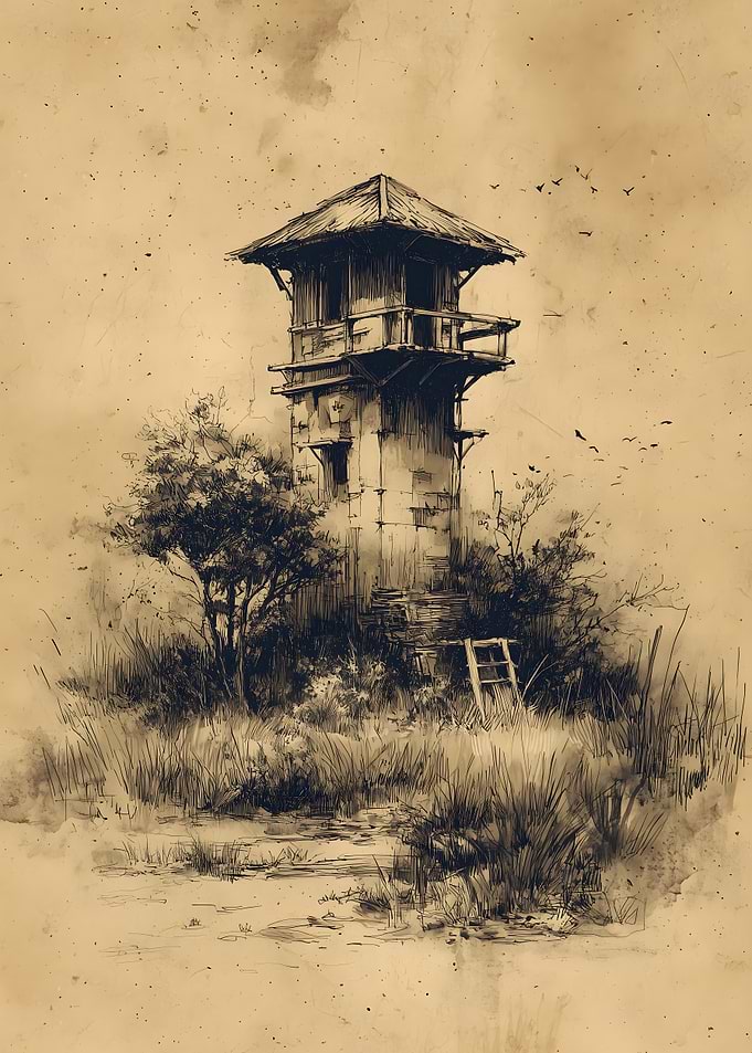 Rustic Tower Sketch