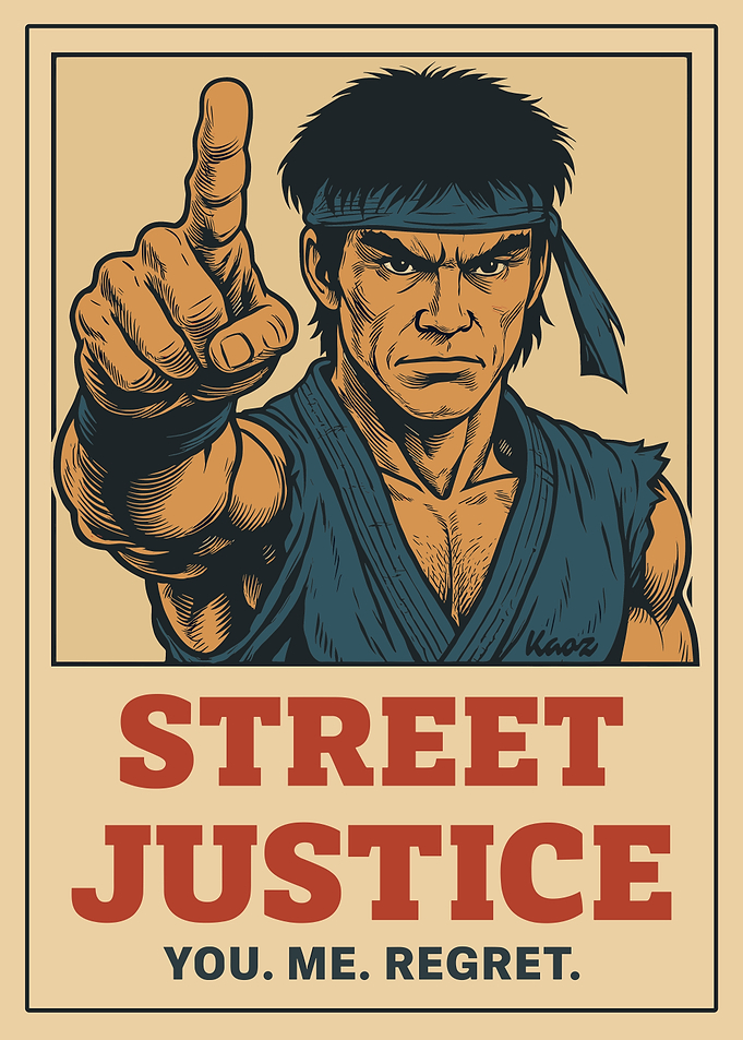 Street Justice Poster Martial Arts