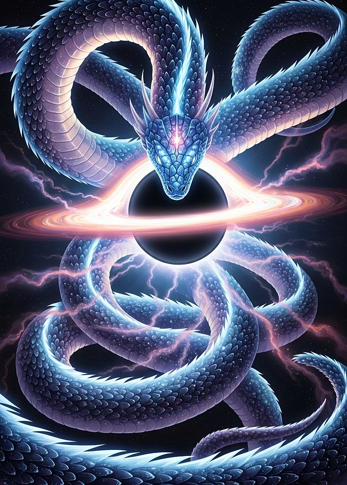 Cosmic Serpent of the Black Hole