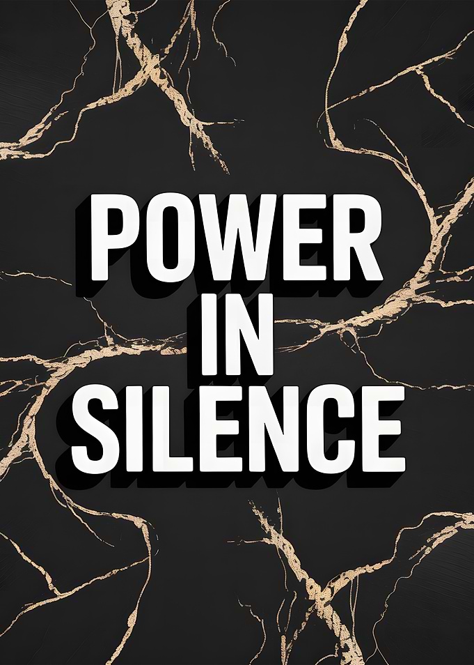 Power in Silence Inspirational Poster