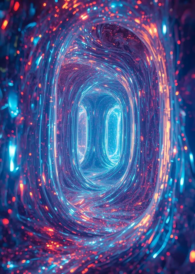 Abstract Tunnel of Light and Color