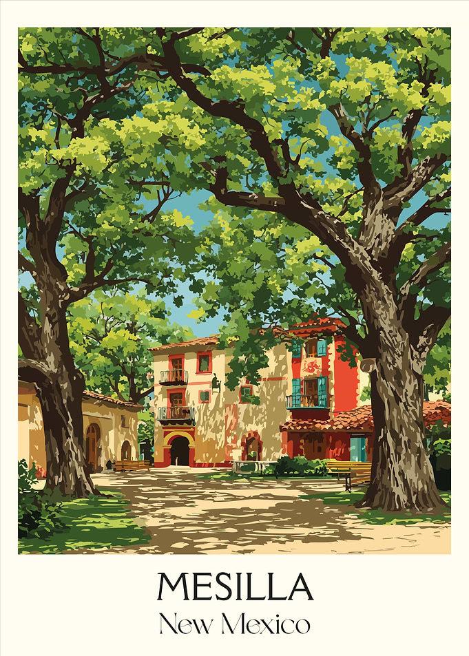 Mesilla, New Mexico Travel Poster