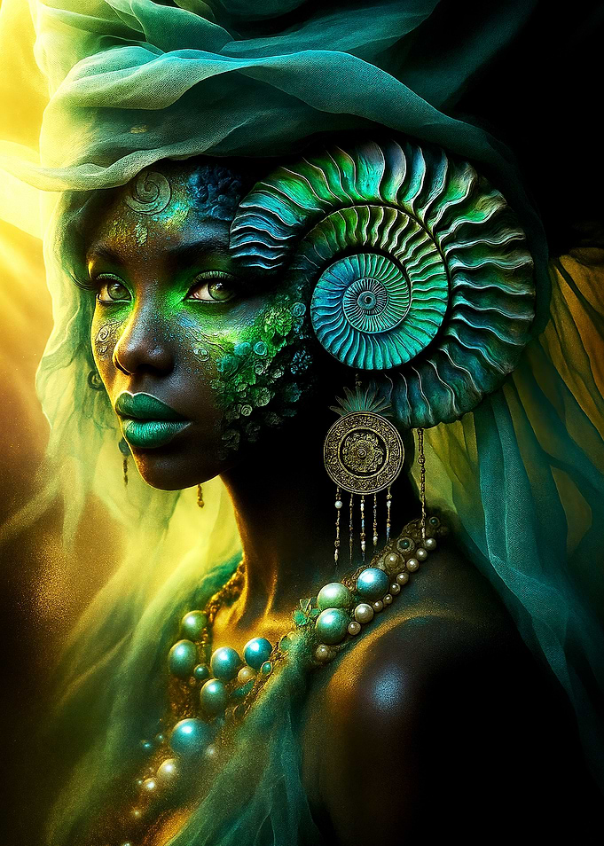 Green Spiral Queen