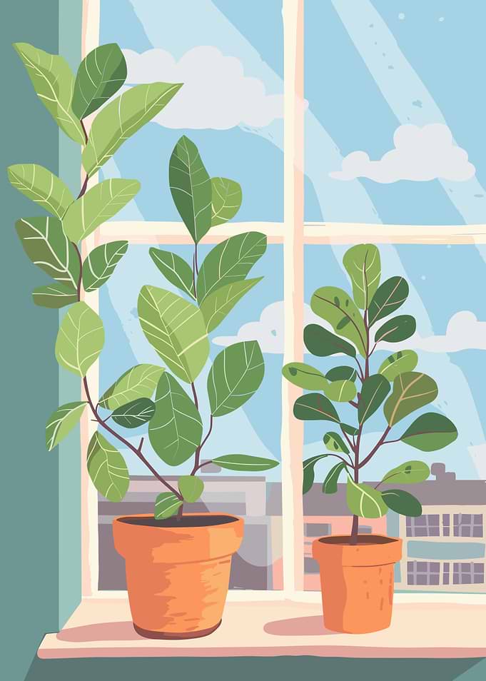 Indoor Plants by the Window