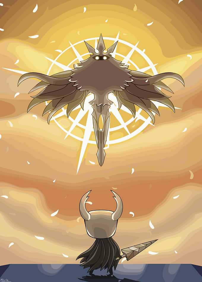 Hollow Knight Confrontation Digital Art