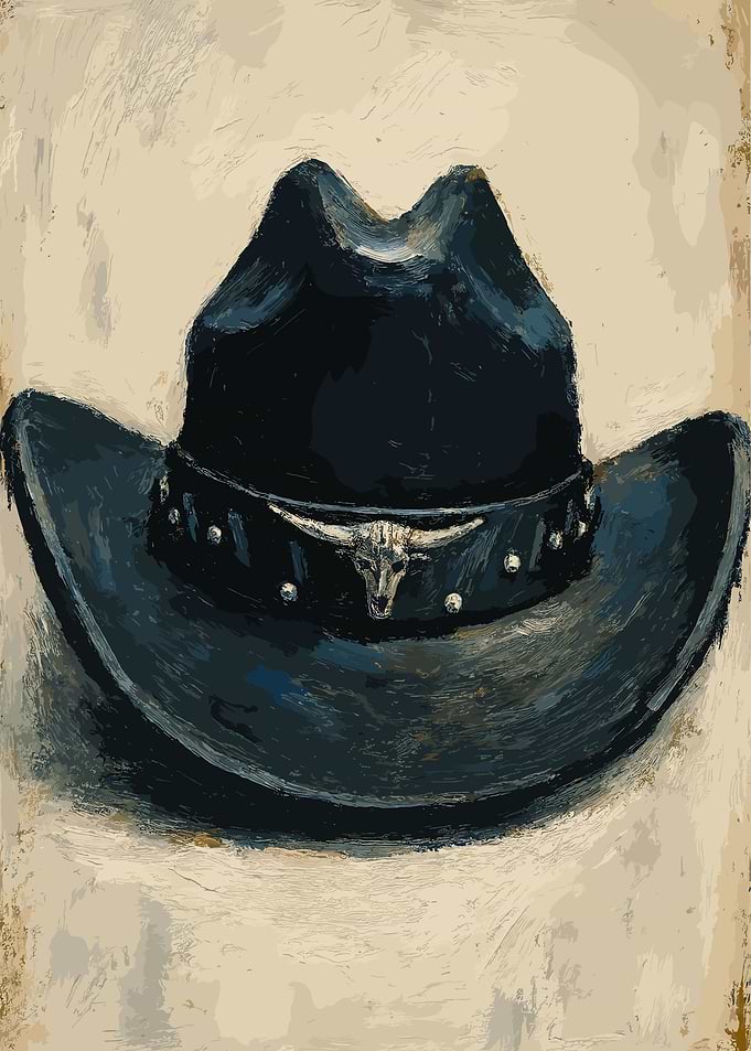 Cowboy Hat Painting