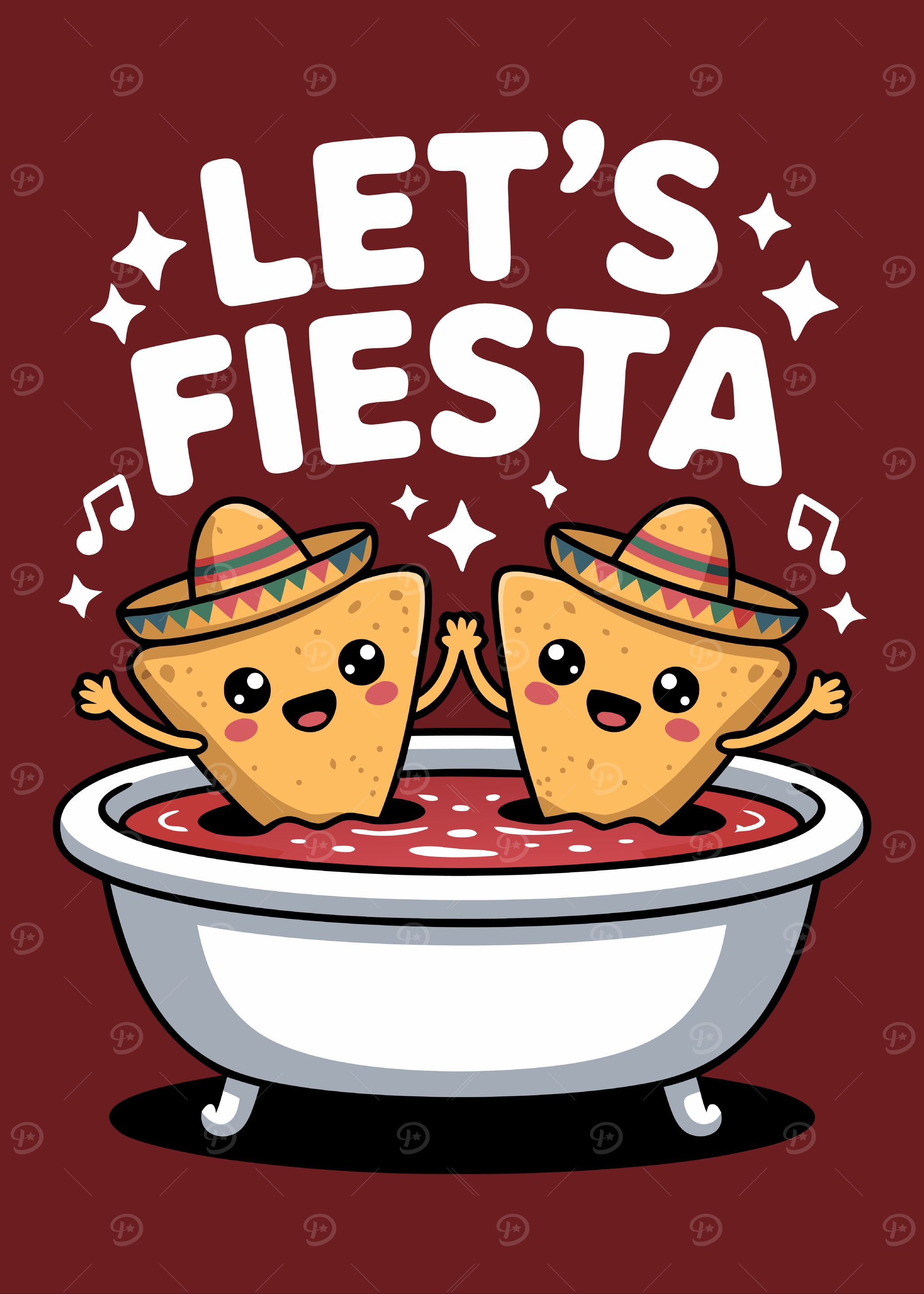 Let's Fiesta: Nachos in Salsa Tub
