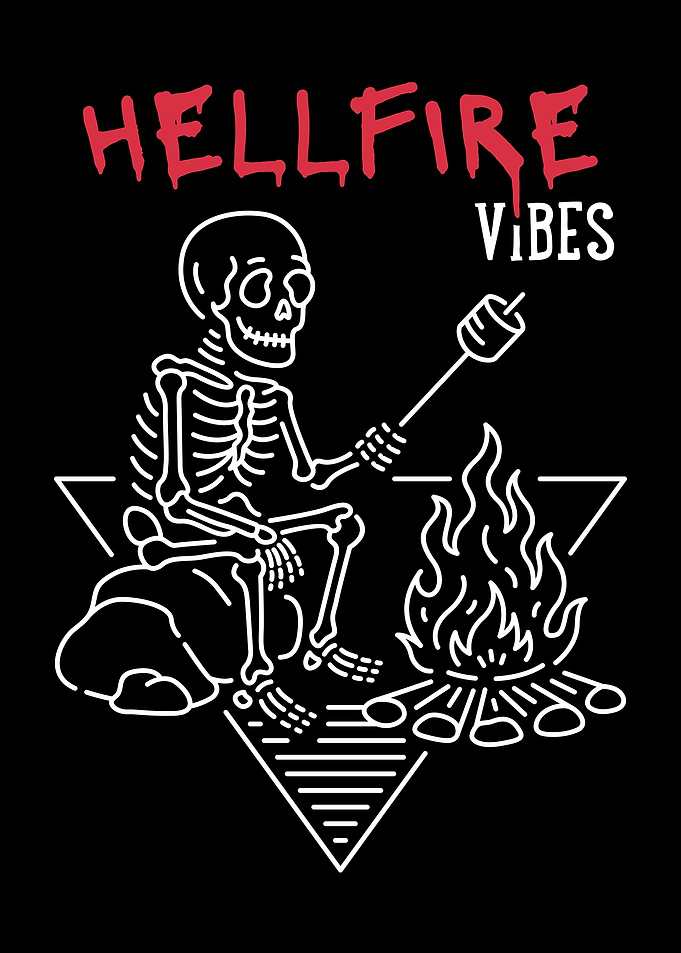 Hellfire Vibes Skeleton Campfire