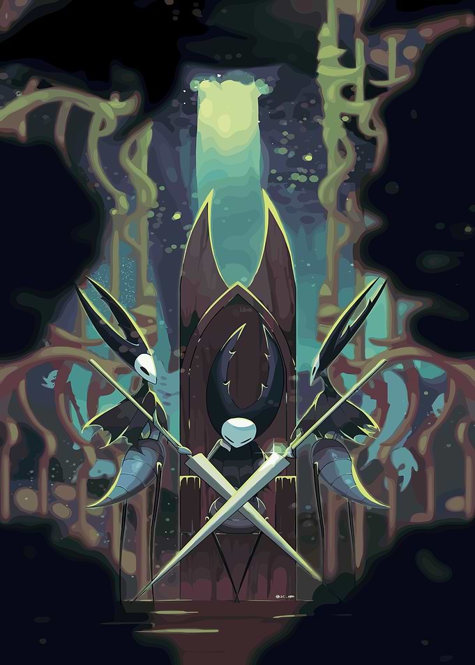Hollow Knight Throne Room Illustration