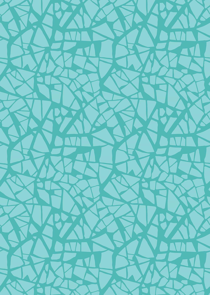 Abstract Turquoise Geometric Pattern