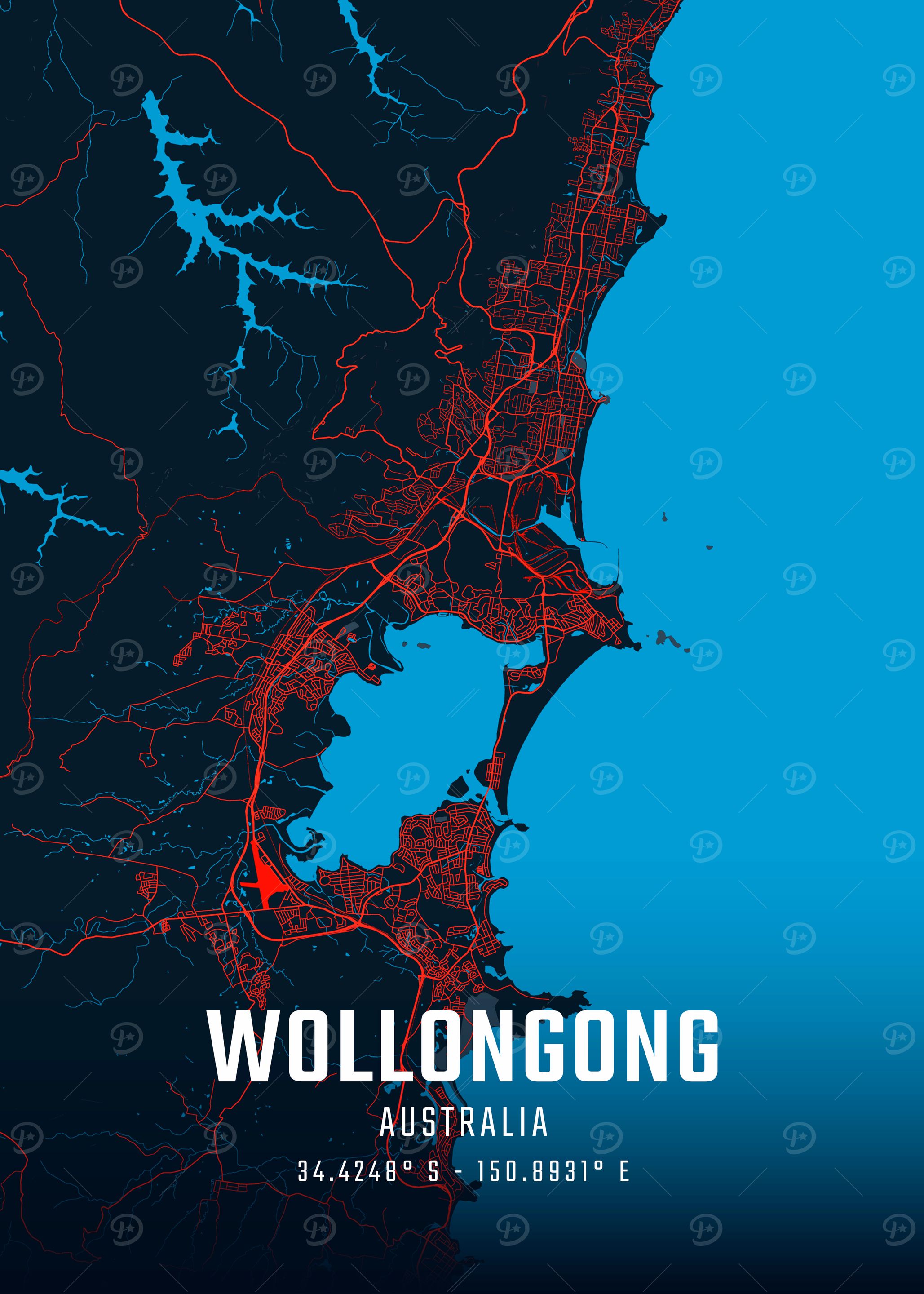 Wollongong City Map