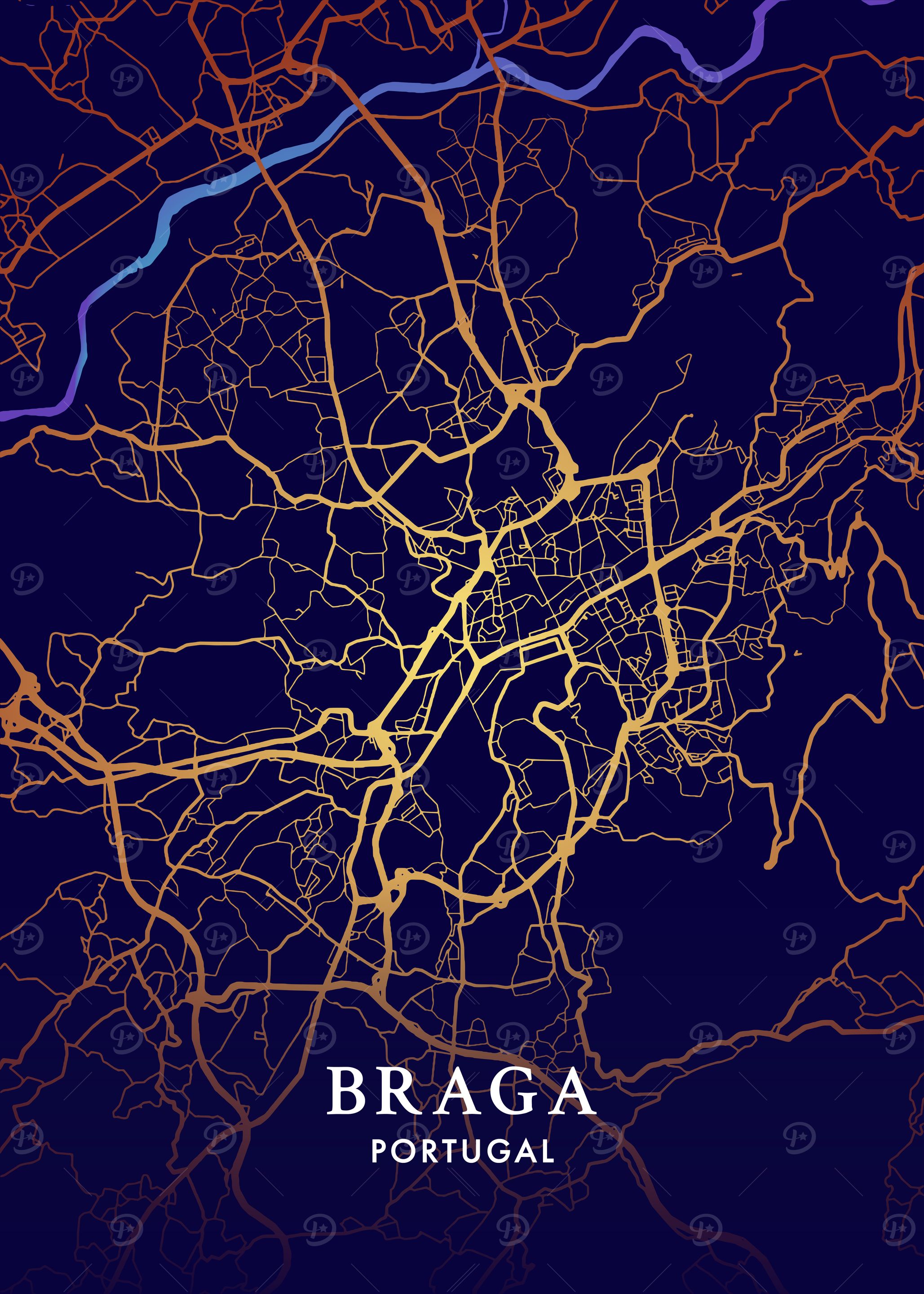 Braga City Map