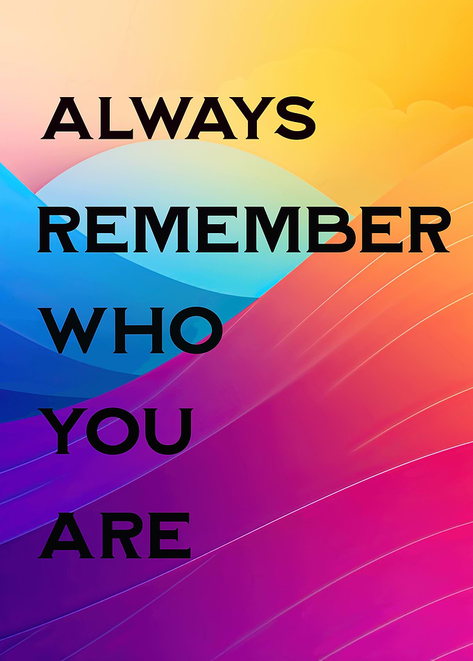 Inspirational Quote with Colorful Abstract Background