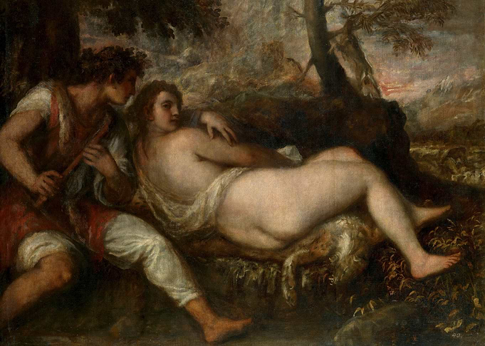 Pastoral Scene with Nude and Musician