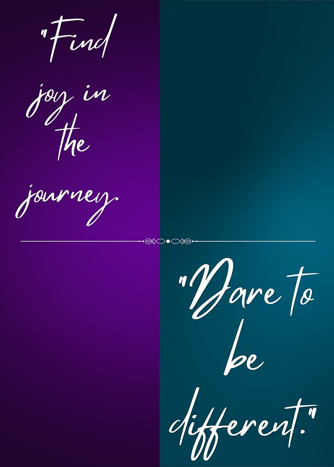 Inspirational Quotes on Gradient Background