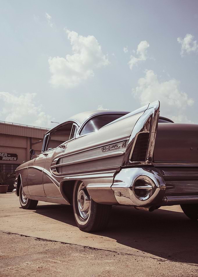 Classic Buick Car Under Cloudy Sky