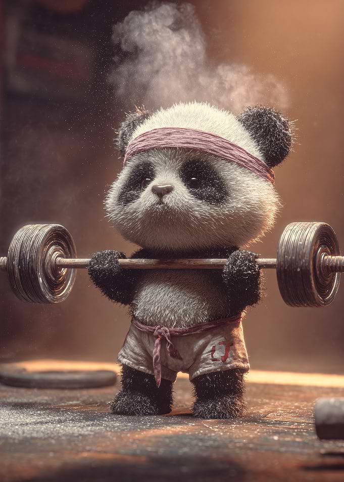 Weightlifting Panda