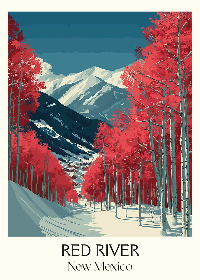 Red River, New Mexico Landscape Art