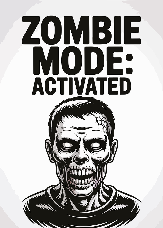 Zombie Mode Activated Illustration