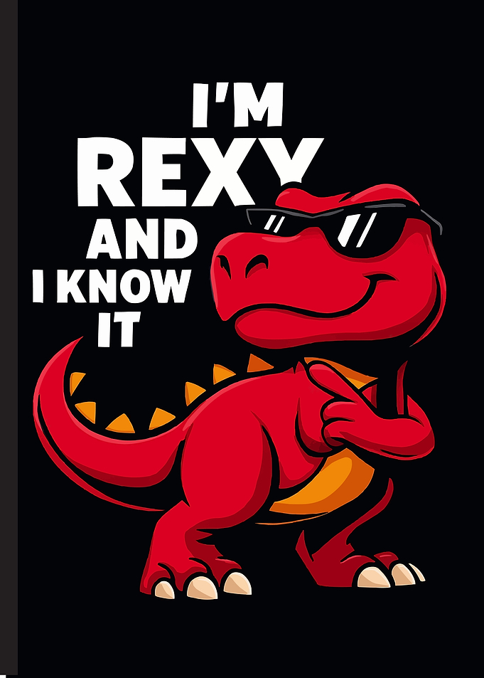 Rexy the Dinosaur with Sunglasses