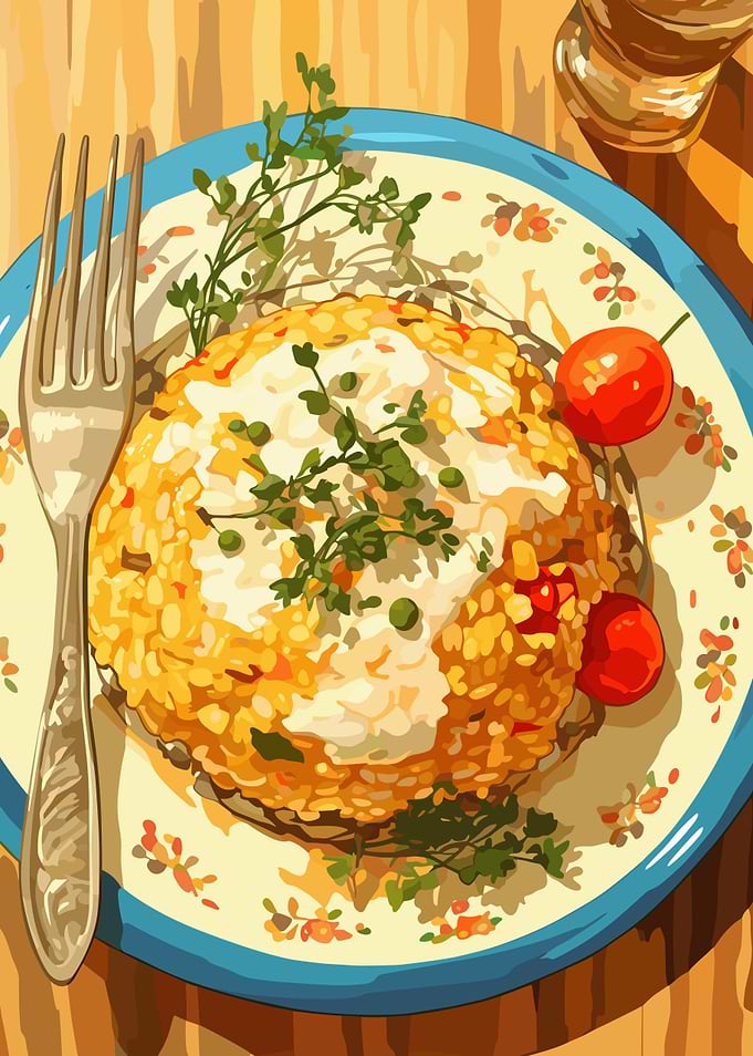 Delicious Risotto with Cherry Tomatoes