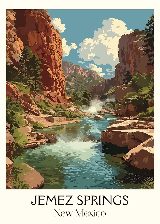 Jemez Springs New Mexico Landscape Art