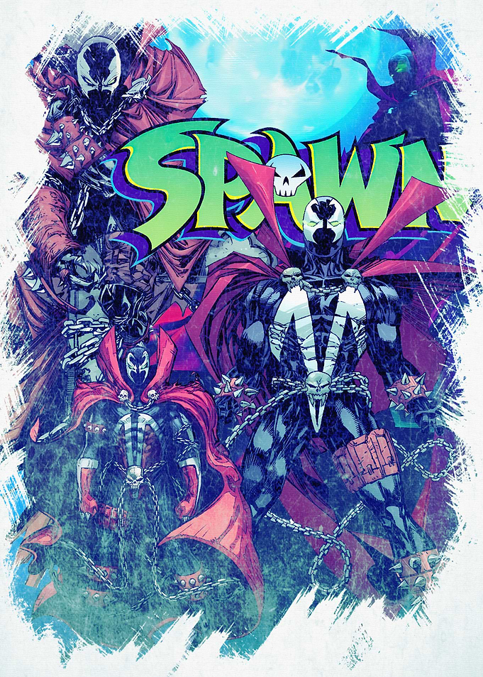 Spawn Comic Book Cover Art