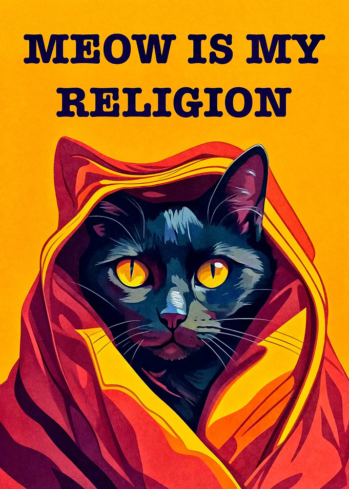 Meow is My Religion - Black Cat Devotion
