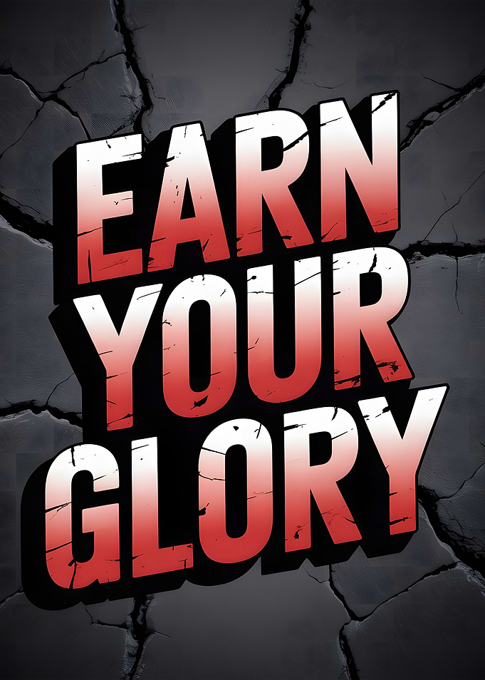Earn Your Glory Motivational Poster