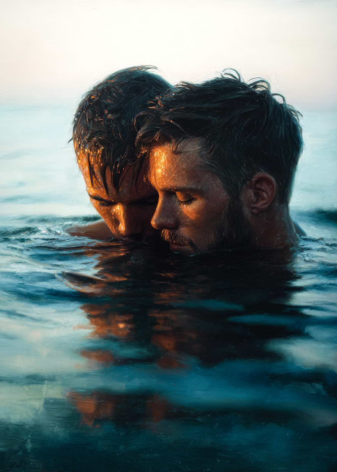 Gay Couple in the Water
