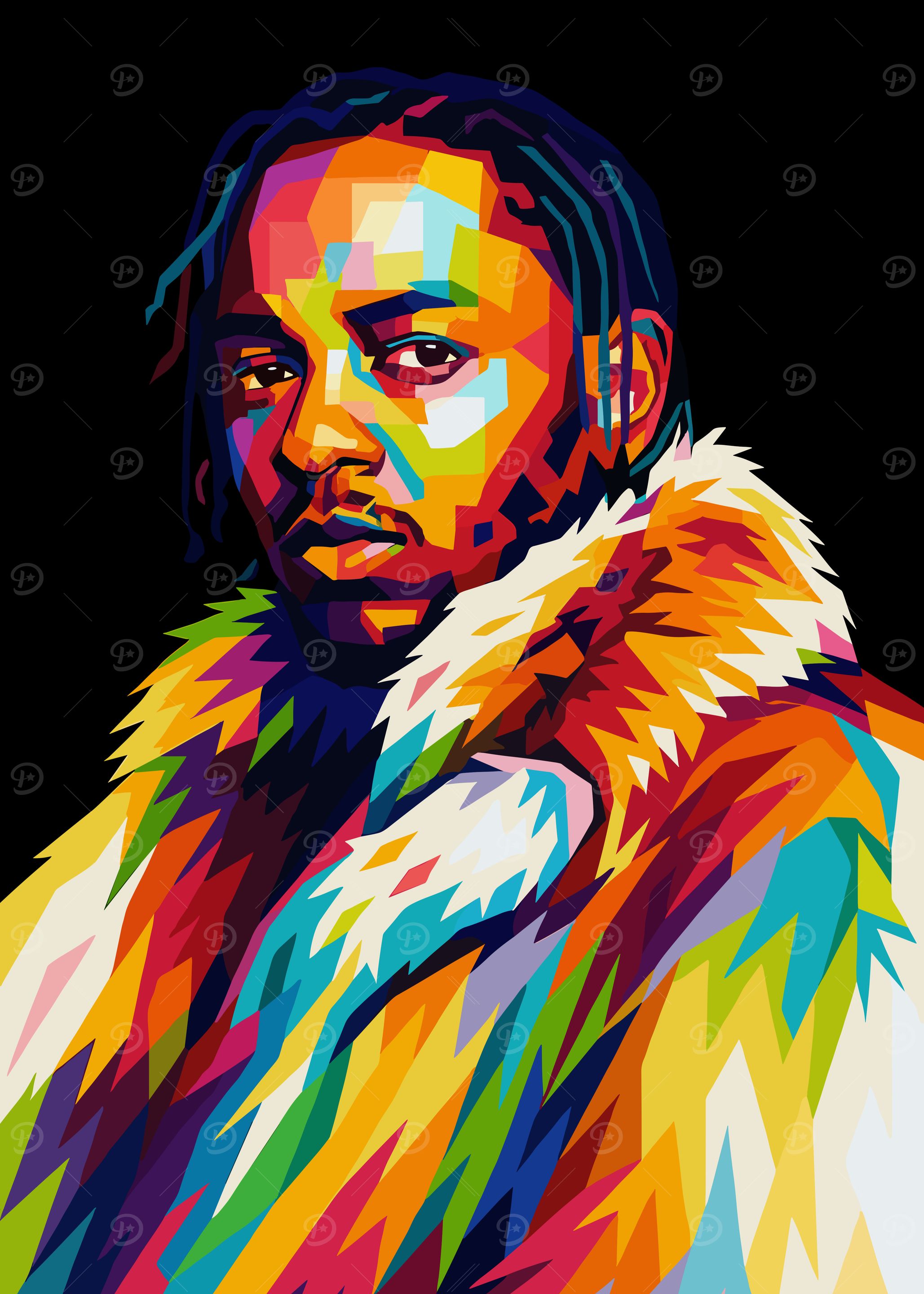 Kendrick Lamar Wpap Art