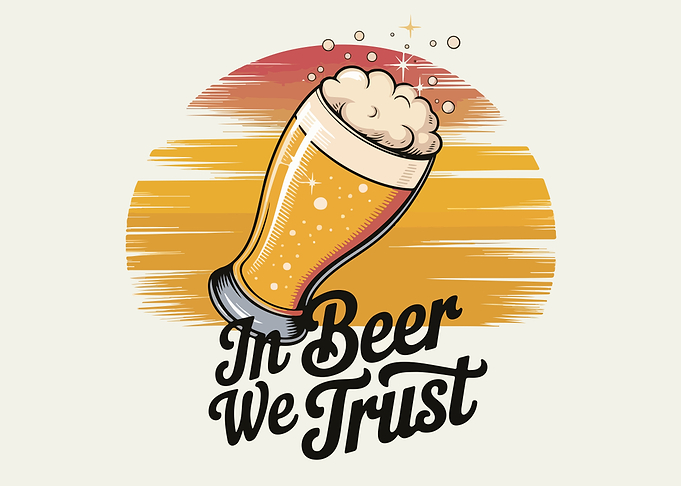 In Beer We Trust Illustration