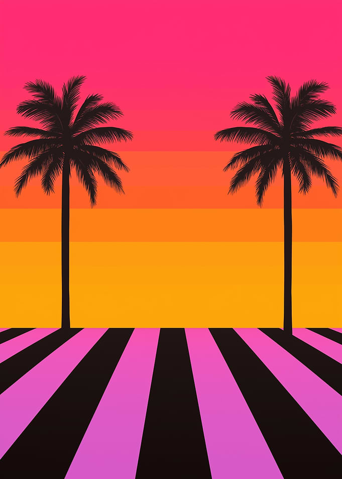A dreamy sunset sky with vivid streaks of color