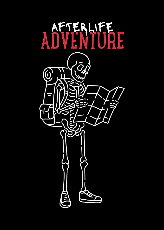 Afterlife Adventure Skeleton with Map