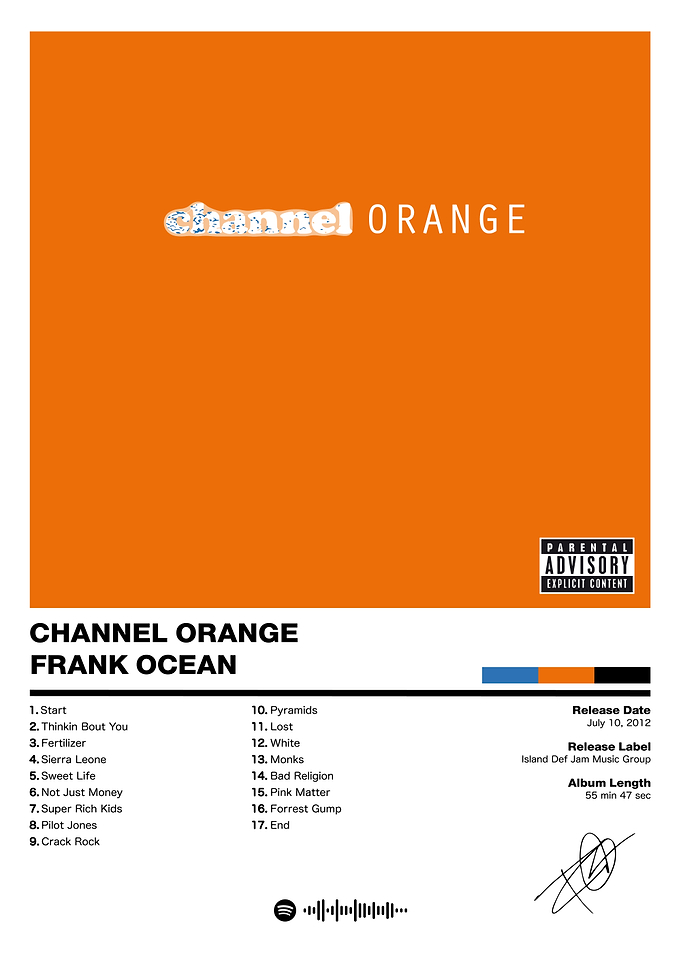 Frank Ocean - channel ORANGE